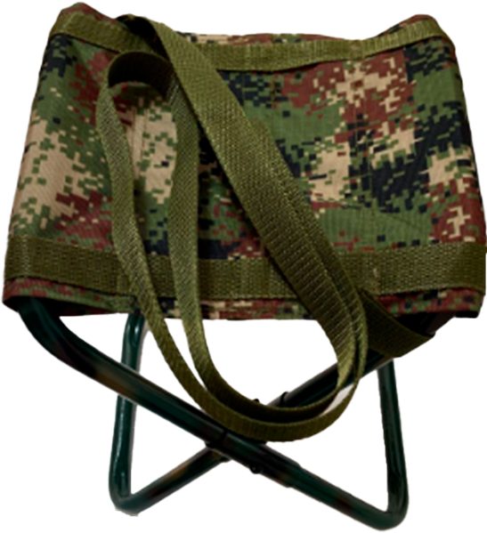 Silla tactica en lona y base de hierro